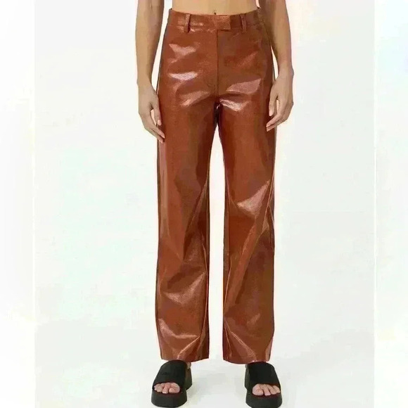 COTTON ON
Women's Arlow Straight Vegan Leather Pants NWT  size 2 - Picture 1 of 9
